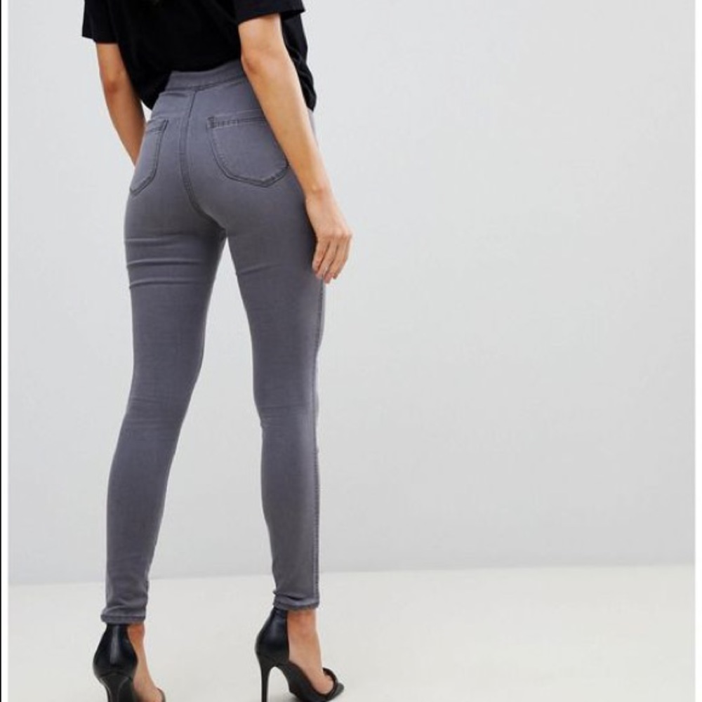 Simply Vera VeraWang Silver Gray Ash  High Waisted Jeggings